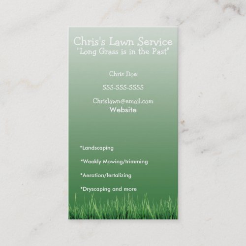Landscaping Business Card