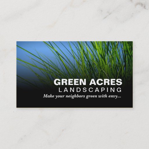 Customizable Landscaping Business Card