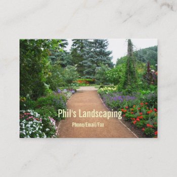 Landscaping Business Card by Koobear at Zazzle