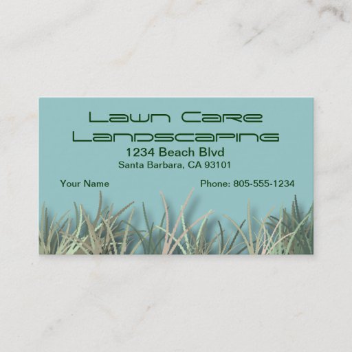 Customizable Landscaping Business Card