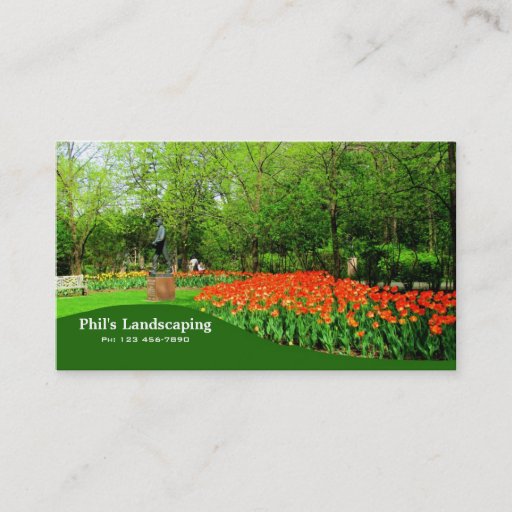 Customizable Landscaping Business Card
