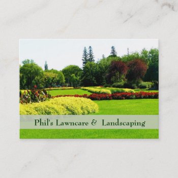 Landscaping Business Card by Koobear at Zazzle