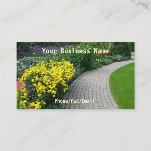 Customizable Landscaping Business Card