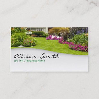 Landscaping Business Card by KeyholeDesign at Zazzle