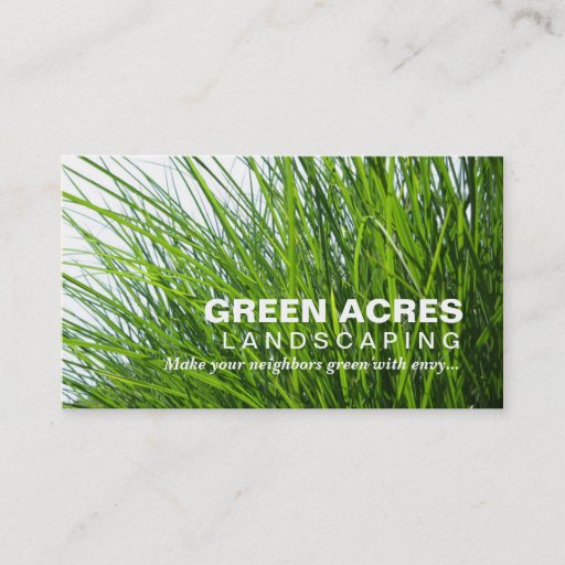 Customizable Landscaping Business Card