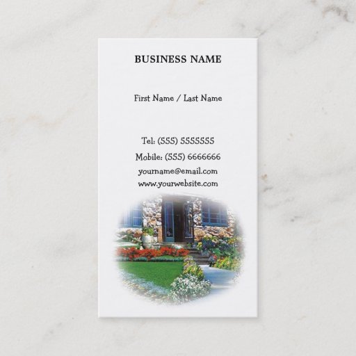 Customizable Landscaping Business Card