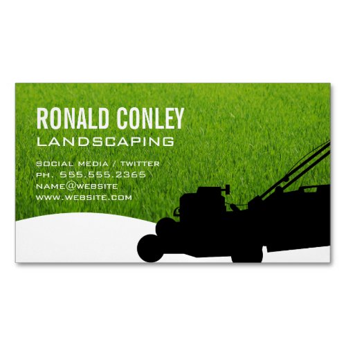 Landscaping Business Card Magnet
