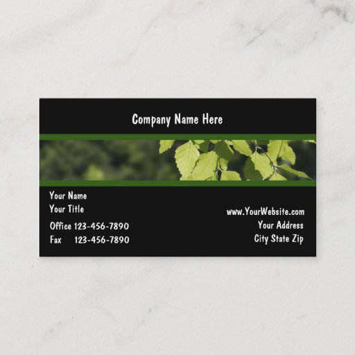 Customizable Landscaping Business Cards