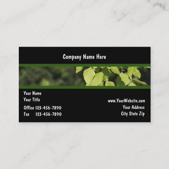 Landscaping Business Cards (Front)