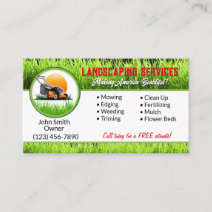 Landscaping Business Cards