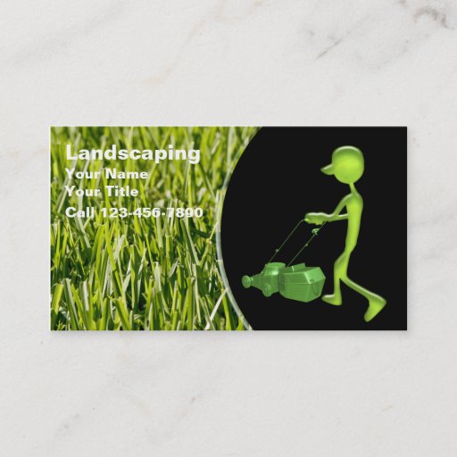 Customizable Landscaping Business Cards