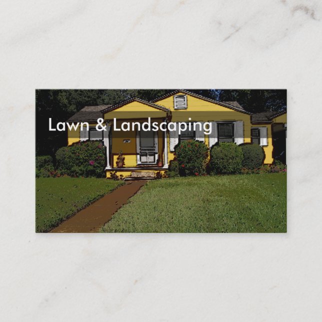 Landscaping Business Cards (Front)