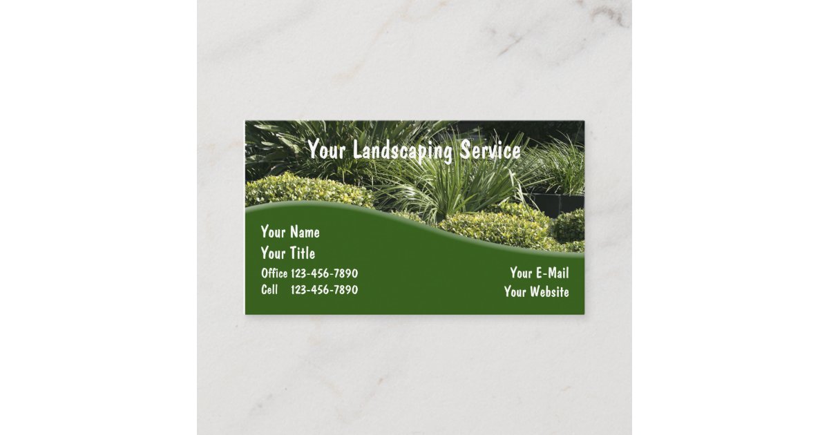 Landscaping Business Cards | Zazzle.com