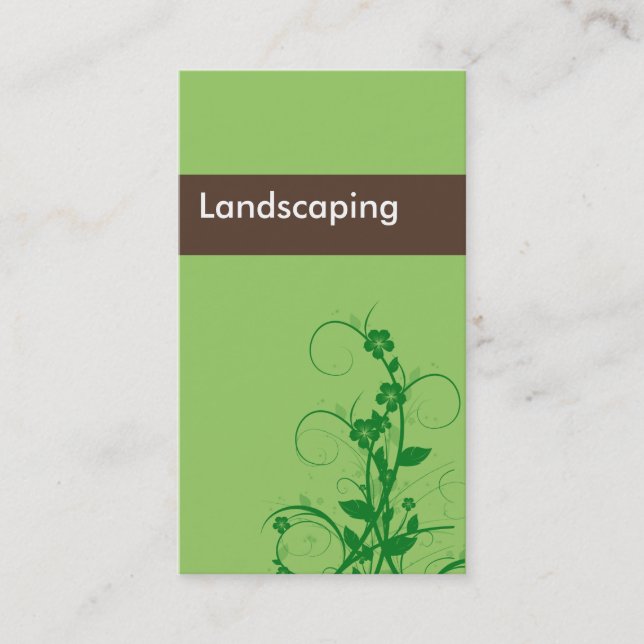 Landscaping Business Cards (Front)