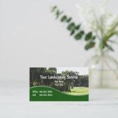 Landscaping Business Cards (Standing Front)