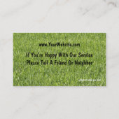 Landscaping Business Cards (Back)