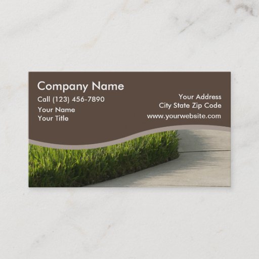 Customizable Landscaping Business Cards