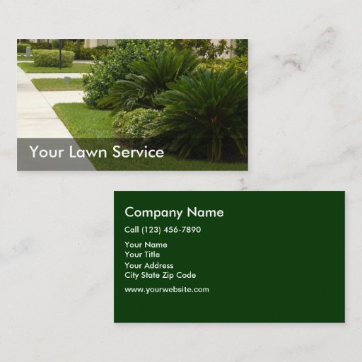 Customizable Landscaping Business Cards