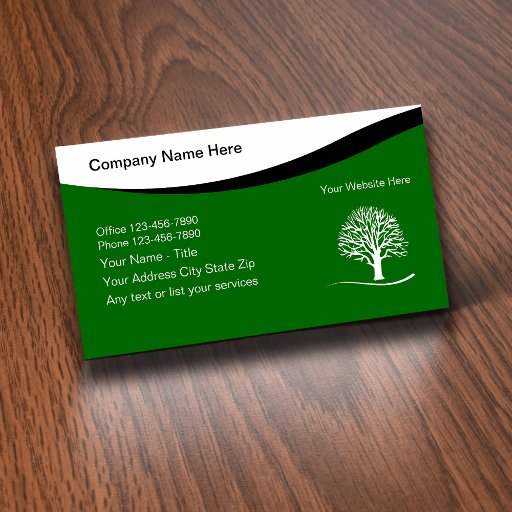 Customizable Landscaping Business Cards