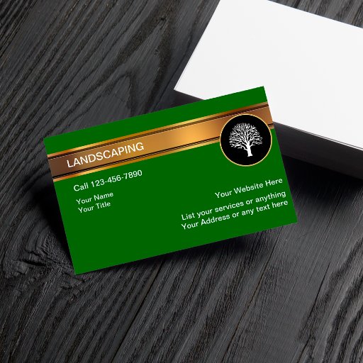 Customizable Landscaping Business Cards