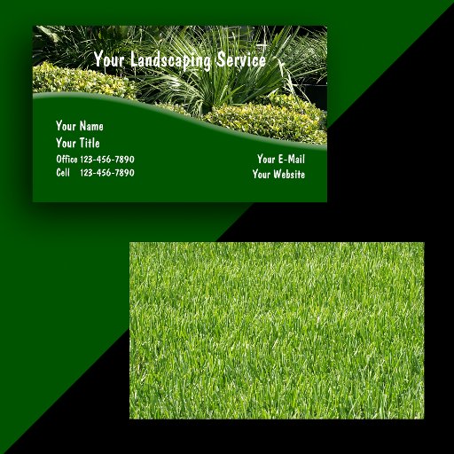 Customizable Landscaping Business Cards
