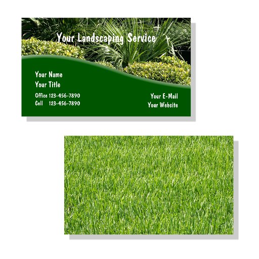 Customizable Landscaping Business Cards