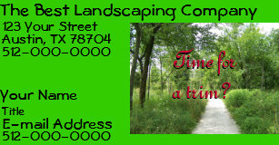 path in garden business cards zazzle