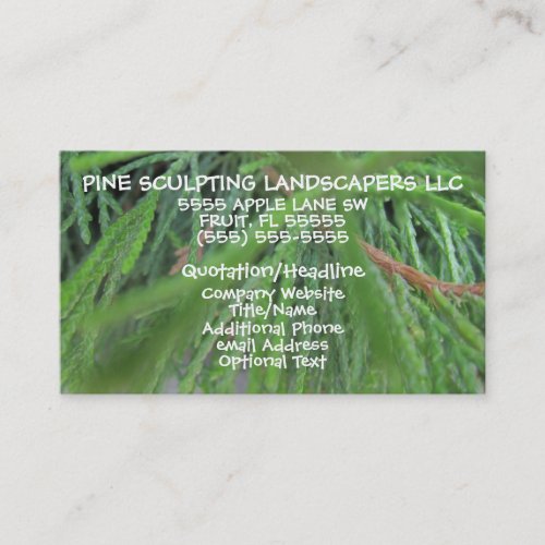 Landscaping Company Business Card