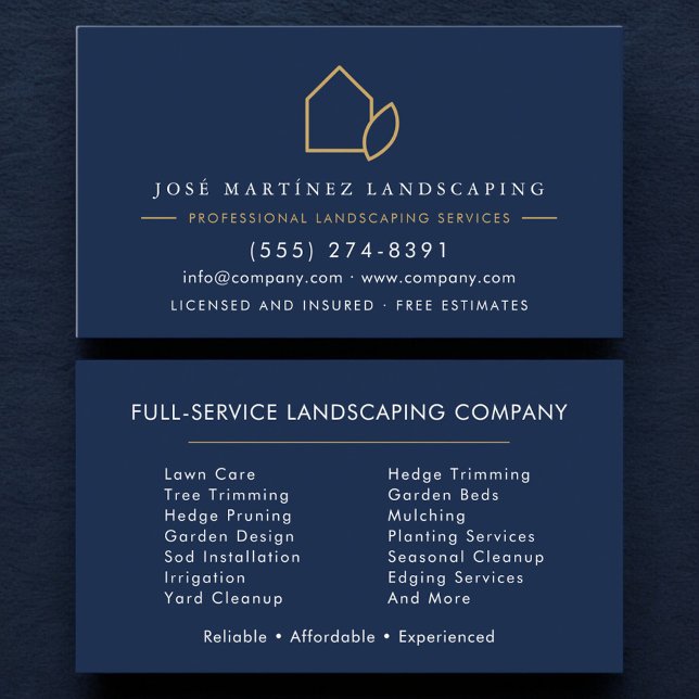 Landscaping Company Lawn All Season Service Business Card (Creator Uploaded)