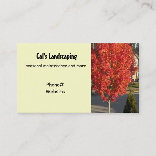 Customizable Landscaping Design Business Card Templates