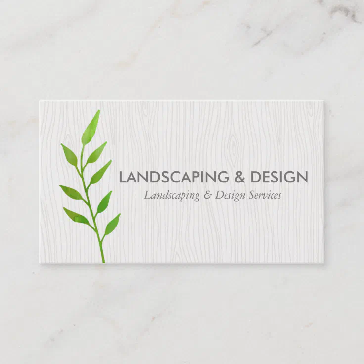 landscaping business card design