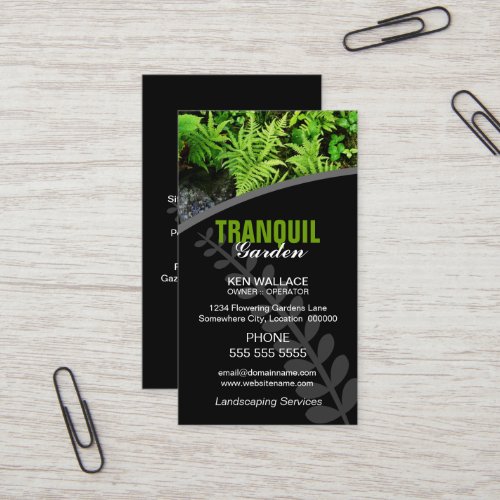 Landscaping Garden Business Card