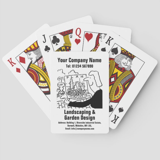 Landscaping & Garden Design Poker Cards (Back)
