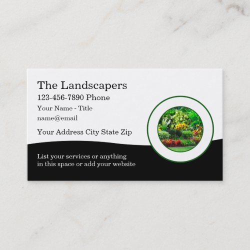 Landscaping Garden Theme Business Cards