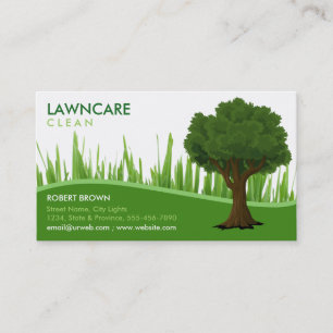 Landscaping Gardener Grass Clean Nature Business C Card
