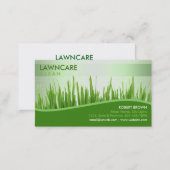 Landscaping Gardener Grass Lenin Clean Nature Business Card (Front/Back)