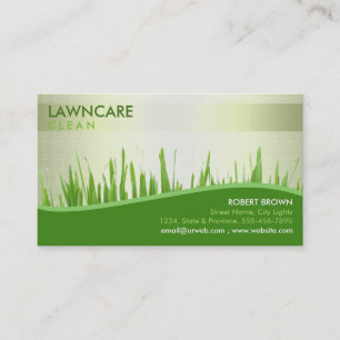 Landscaping Gardener Grass Lenin  Nature Business Card