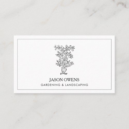 Landscaping Gardening Business Card