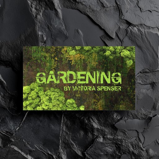 Customizable Landscaping Gardening Lawn Care Nature Architect Business Card
