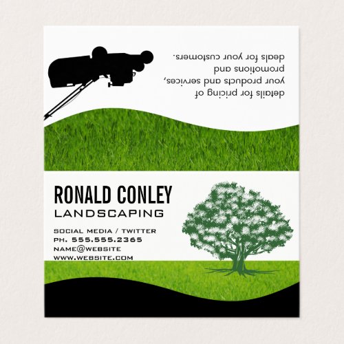 Landscaping Gardening  Tree Logo Business Card