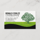 Landscaping Gardening | Tree Logo Business Card (Front)