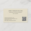 Landscaping Gardening Tree QR Code Business Card | Zazzle