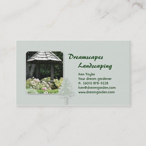 Landscaping Gazebo Business Card