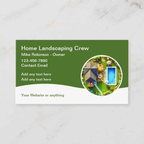 Landscaping Home Services Business Cards