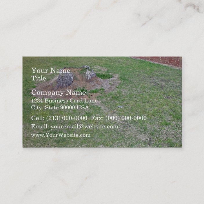 Landscaping Ideas To Cover A Tree Stump Business Card Zazzle Landscaping Ideas To Cover A Tree Stump