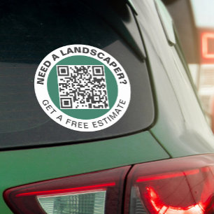 Landscaping Lawn Care Business Car Vinyl Decal