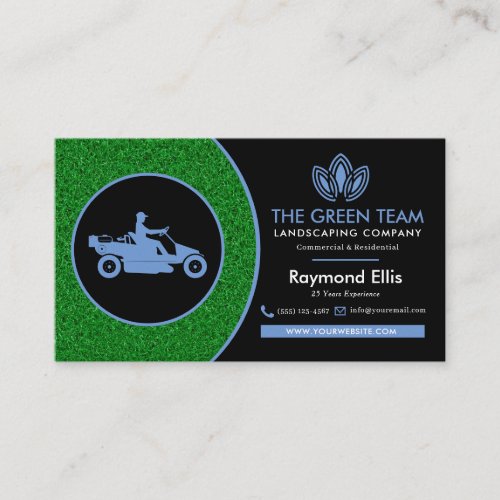 Landscaping Lawn Care Business Card