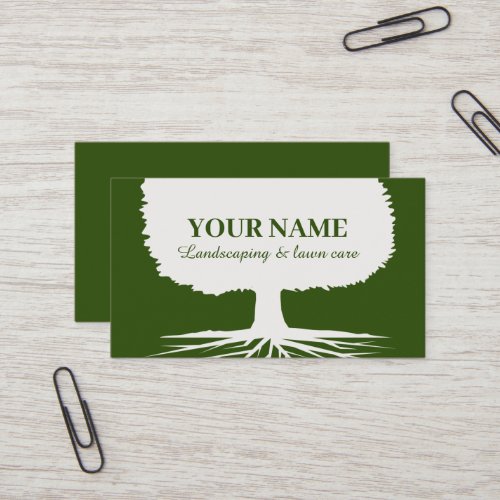 Landscaping  lawn care business card template