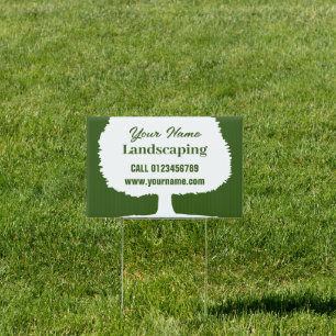 Landscaping & lawn care business yard sign
