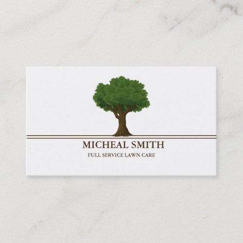 Landscaping Lawn Care Gardener Business Card